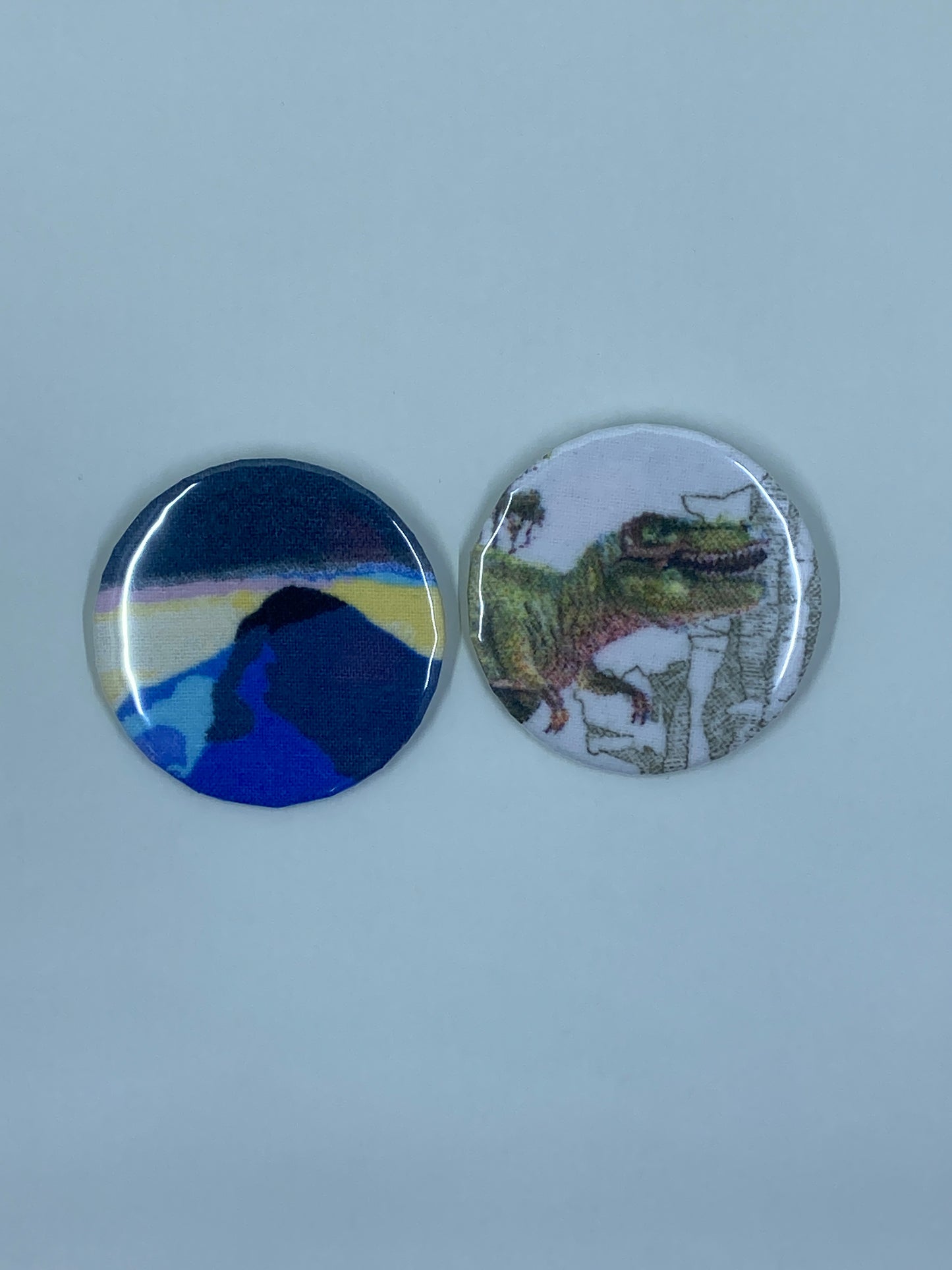 Dinosaur and Mountain Hemstitched Blanket